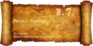 Mezei Tarcal névjegykártya